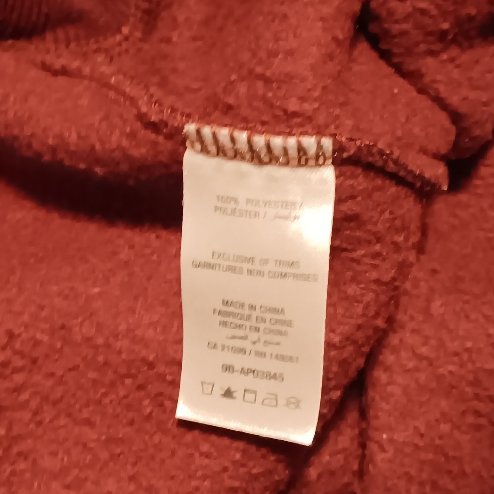 Burgundy Graphic Ardene Hoodie Size XL - Picture 7 of 7